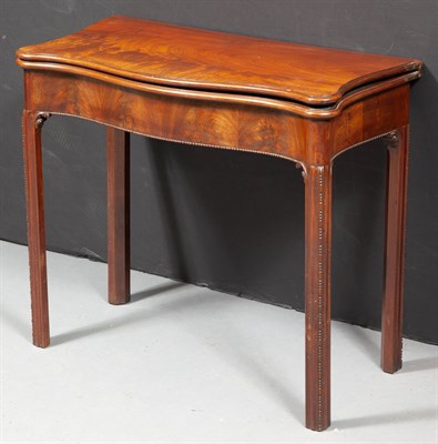 Lot 428 - George III Mahogany Games Table In the manner...