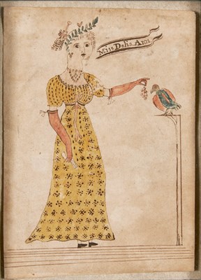Lot 377 - American School 19th Century Miss Delia Ann,...