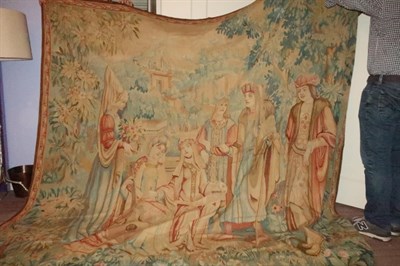 Lot 605 - Machine-Made Jacquard Tapestry Continental,...