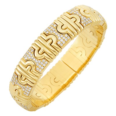Lot 37 - Gold and Diamond Bracelet