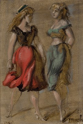 Lot 107 - Reginald Marsh American, 1898-1954 Two Women...