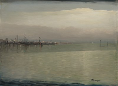 Lot 70 - Leon Dabo American, 1864-1960 The Harbor,...
