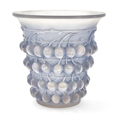 Lot 222 - R. Lalique Blue Patinated Molded Glass...