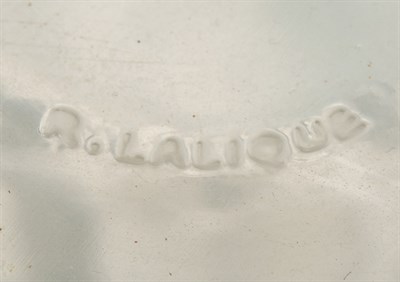 Lot 223 - R. Lalique Teal Blue-Green Molded Glass...