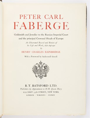 Lot 233 - [FABERGE, PETER CARL] Peter Carl Faberge....