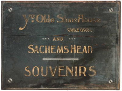 Lot 181 - Group of Nine Painted Trade Signs Longest 60...