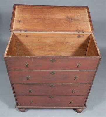 Lot 169 - William and Mary Red-Stained Blanket Chest New...