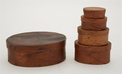 Lot 225 - Nest of Four Bentwood Boxes In the manner of...