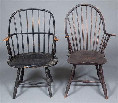Lot 255 - Continuous-Arm Windsor Chair Early 19th...