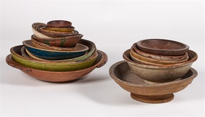 Lot 168 - Group of Approximately Twenty Turned Wood...