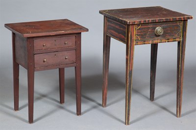Lot 198 - Grain Painted Work Table 19th Century With...