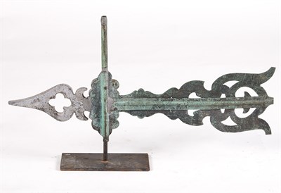 Lot 180 - Copper and Zinc Small Banner Weathervane On...