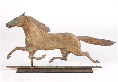 Lot 173 - Gilt Copper and Zinc Running Horse Weathervane...