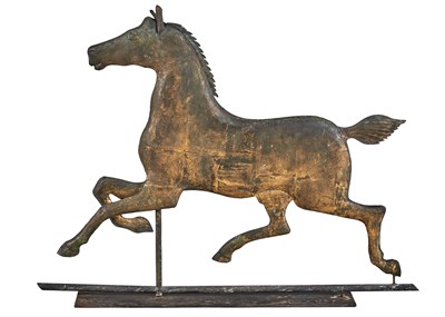 Lot 158 - Copper Hackney Horse Weathervane On stand....