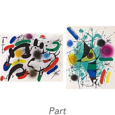 Lot 105 - Joan Miró MIRÓ LITHOGRAPHS I-IV (M. 854;...