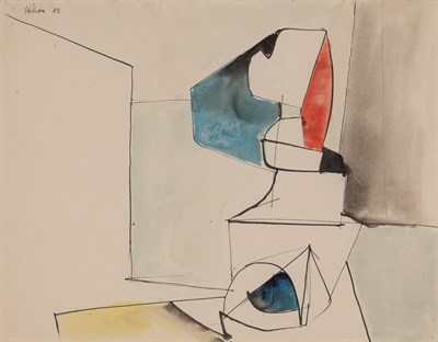 Lot 45 - Jean Helion French, 1904-1987 Figure Dressee,...