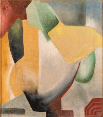 Lot 57 - Karl Knaths American, 1891-1971 Woman with Hat,...