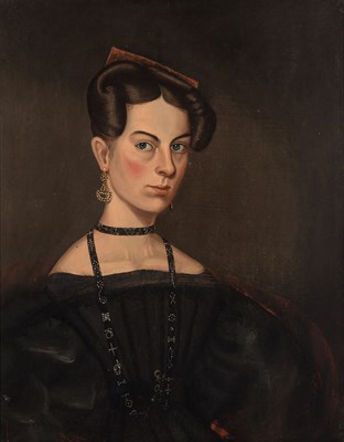 Lot 157 - American School 19th Century Portraits of a...