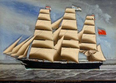 Lot 260 - Large Églomisé Painting of the Sailing Ship...