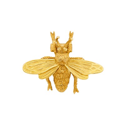 Lot 100 - Two-Color Gold Bee Clip, Buccellati