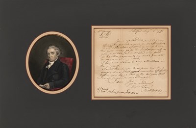 Lot 39 - WEBSTER, NOAH Autograph letter signed. Single...