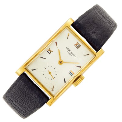 Lot 97 - Patek Philippe, Gentleman's Gold Wristwatch, Ref. 1588