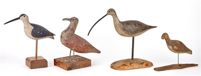 Lot 209 - Two Carved and Painted Wood Figures of a...