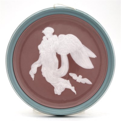Lot 442 - French Pâte-Sur-Pâte Porcelain Allegorical...