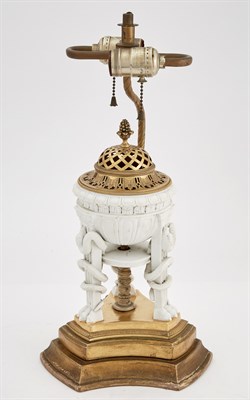 Lot 325 - French Gilt-Metal Mounted Parcel-Gilt Bisque...