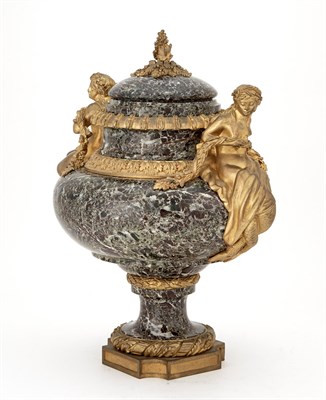 Lot 150 - Louis XVI Style Gilt-Bronze and Marble...