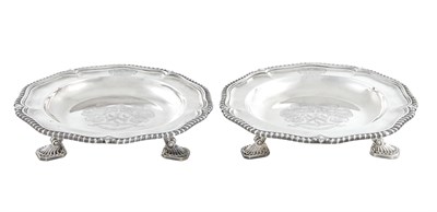 Lot 117 - Pair of William IV Sterling Silver Footed...