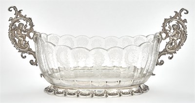 Lot 136 - Continental Silver and Etched Glass...