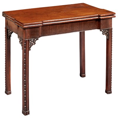 Lot 1098 - George III Mahogany Concertina-Action Tea...