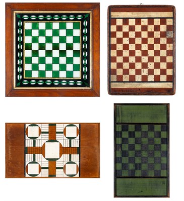 Lot 1354 - Group of Four Game Boards Comprising a reverse...