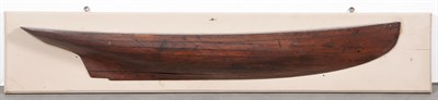 Lot 191 - Carved, Stained and Painted Wood Half-Hull...