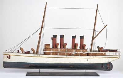 Lot 184 - Wooden Steam Cruiser Wooden vessel, length...