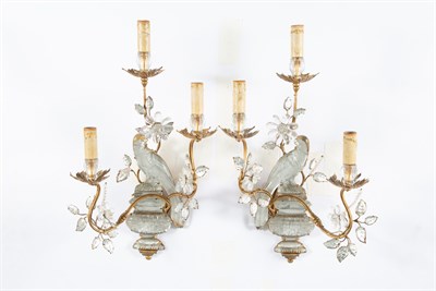Lot 326 - Pair of Maison Baguès Style Gilt-Metal and...