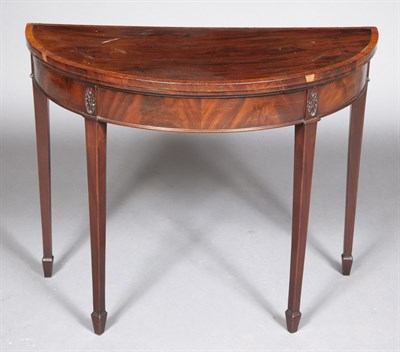 Lot 1088 - George III Inlaid Mahogany Games Table Height...