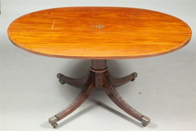 Lot 154 - George III Style Mahogany Oval Breakfast Table...
