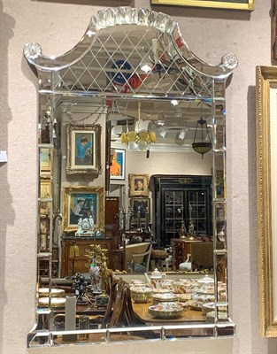 Lot 159 - Pair of Art Deco Style Mirror Framed Mirrors...