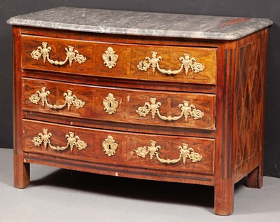 Lot 417 - Régence Kingwood Parquetry Commode The...
