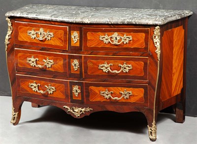 Lot 418 - Louis XV Kingwood and Tulipwood Ormolu-Mounted...