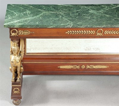 Lot 414 - Empire Style Ormolu-Mounted Mahogany Console...