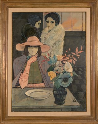 Lot 53 - Charles Levier French, 1920-2003 Le Restaurant...