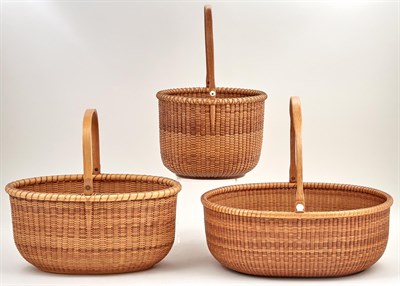 Lot 172 - Group of Three Open Lightship Baskets...