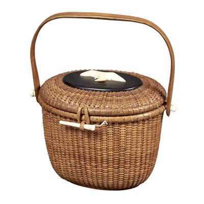 Lot 304 - Jose Formosa Reyes Lidded Lightship Basket...