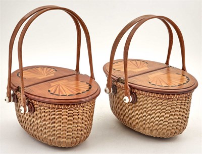 Lot 192 - Pair of Harry A. Hilbert Two-Handled Shell...