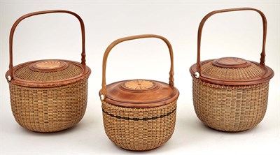 Lot 202 - Group of Three Harry A. Hilbert Lidded...