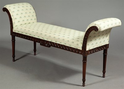 Lot 135 - George III Style Mahogany Window Bench Height...