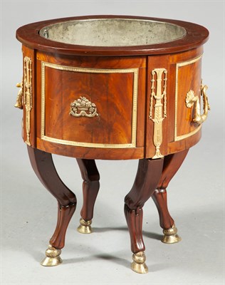 Lot 309 - Empire Gilt-Metal-Mounted Mahogany Wine Cooler...